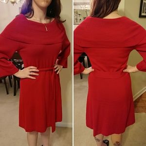 STUNNING Red Sweater Dress !